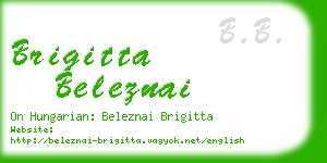 brigitta beleznai business card